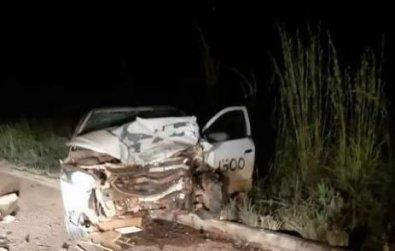 Motorista morre e três ficam feridos em acidente