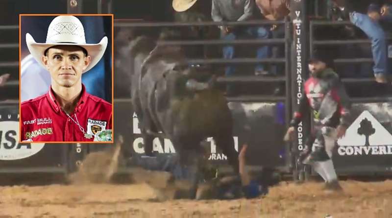 Peão de MT morre após ser pisoteado por touro em torneio internacional em SP. Vídeo