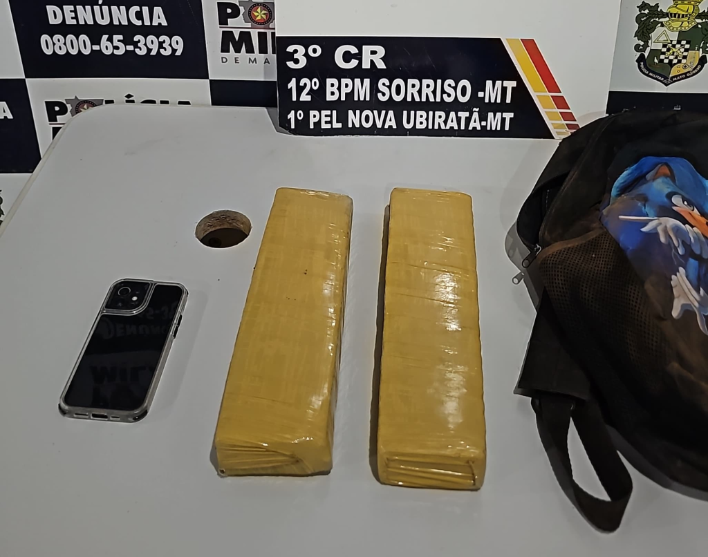 Polícia Militar prende homem faccionado com três quilos de maconha