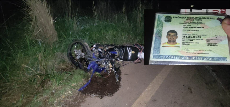 Itanhangá: Identificada vítima de acidente entre motocicleta e D 20 na MT 338