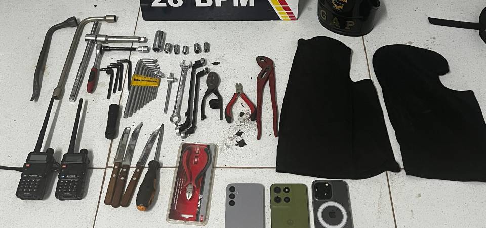 Polícia Militar prende quadrilha de faccionados e impede furtos de módulos de caminhões