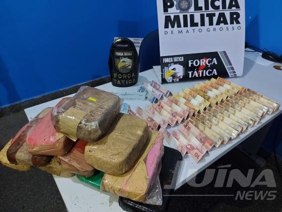 Vendedor de carros é preso pela Força Tática com mais de 10 kg de drogas