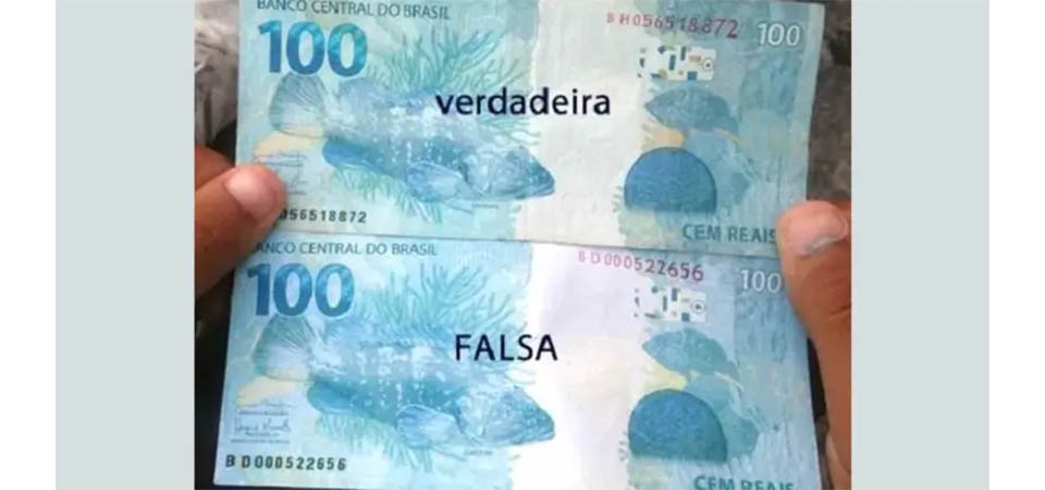 Comerciantes são vítimas de golpe com nota falsa de R$ 100