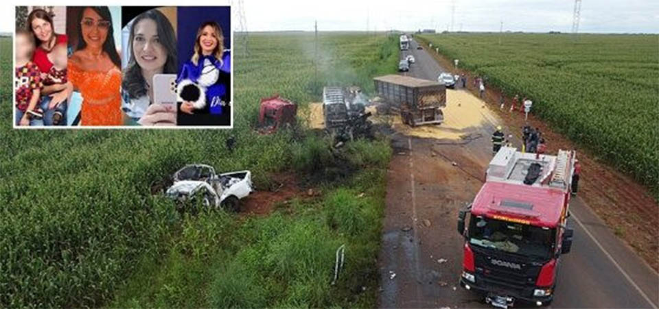 Tapurah: Quatro servidoras da Prefeitura morrem em grave acidente na MT-249