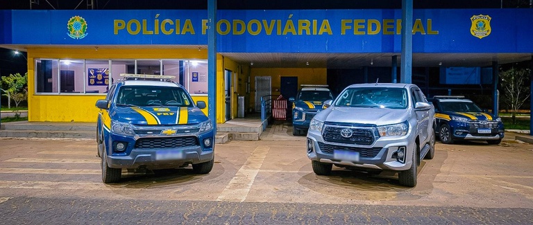 PRF apreende Toyota Hilux com sinais de adulteração na BR‑070