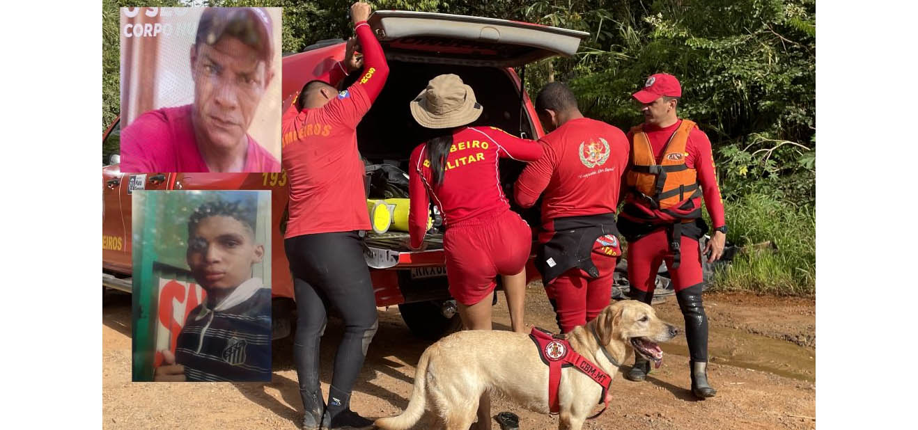 Equipes de mergulhadores localizam corpos de homens que se afogaram
