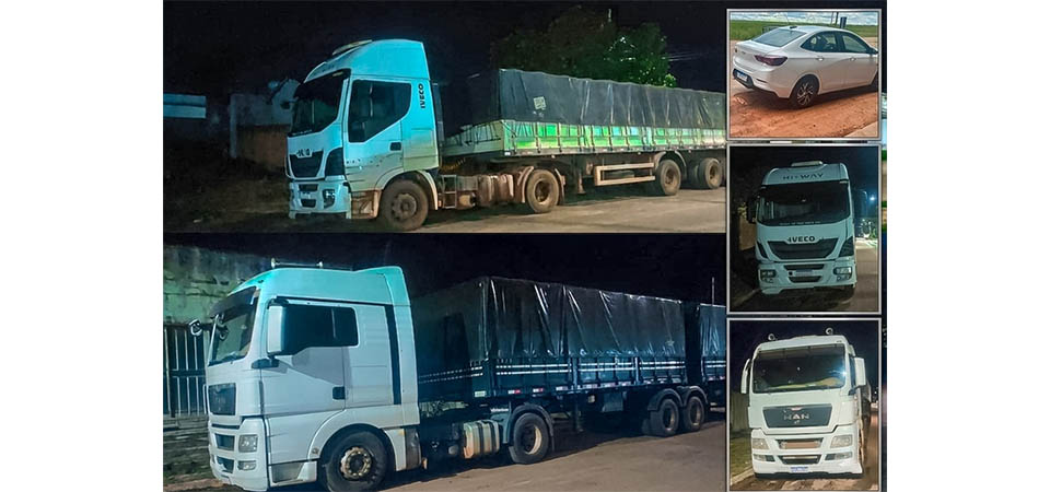 PRF e PMMT recuperam carga de soja furtada durante ação conjunta em Mato Grosso