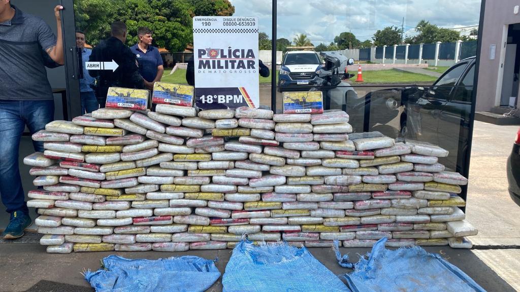 Polícia Militar apreende 5,2 toneladas de drogas em Mato Grosso