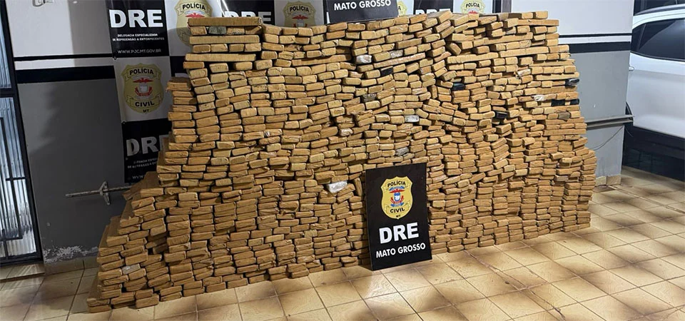 Polícia Militar apreende 484 quilos de maconha