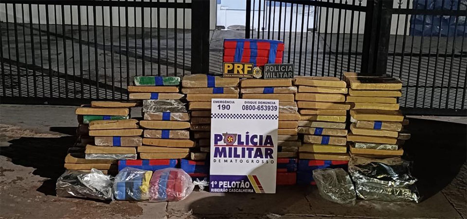 Ação integrada apreende 335 quilos de entorpecentes e prende quatro suspeitos por tráfico