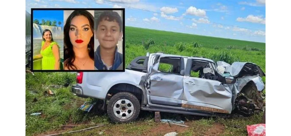 Três mato-grossenses da mesma família morrem em acidente de trânsito
