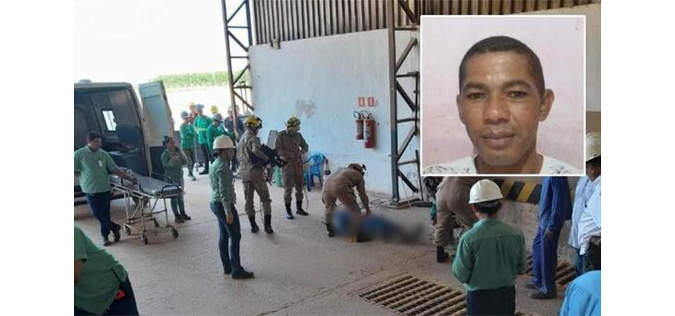 Trabalhador morre após cair e ficar soterrado em moega com milho