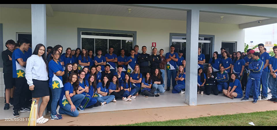 Itanhangá: Polícia Militar ministrou palestra para jovens na Escola Bromildo Lawisch. Fotos