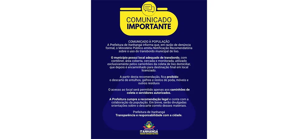 Itanhangá: População se revolta após fechamento do transbordo do lixão