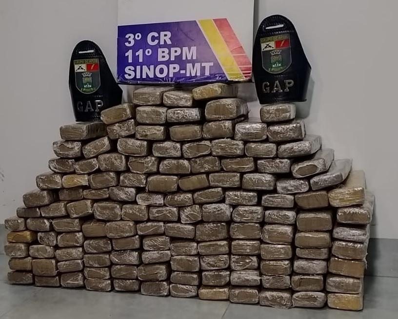 Polícia Militar localiza 150 kg de maconha em residência