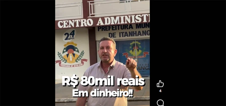 Itanhangá: Prefeitura vai sortear 80 mil reais em dezembro