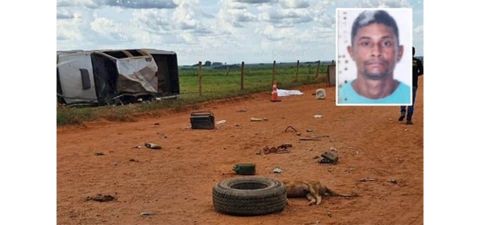 Motorista de 35 anos morre e outras três pessoas ficam feridas em capotamento de veículo