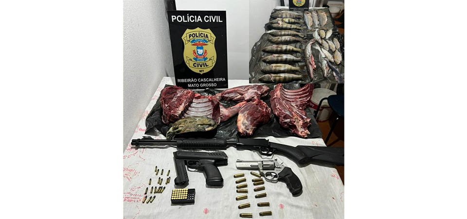 Polícia prende seis por crimes ambientais com pescado e carne de animais silvestres