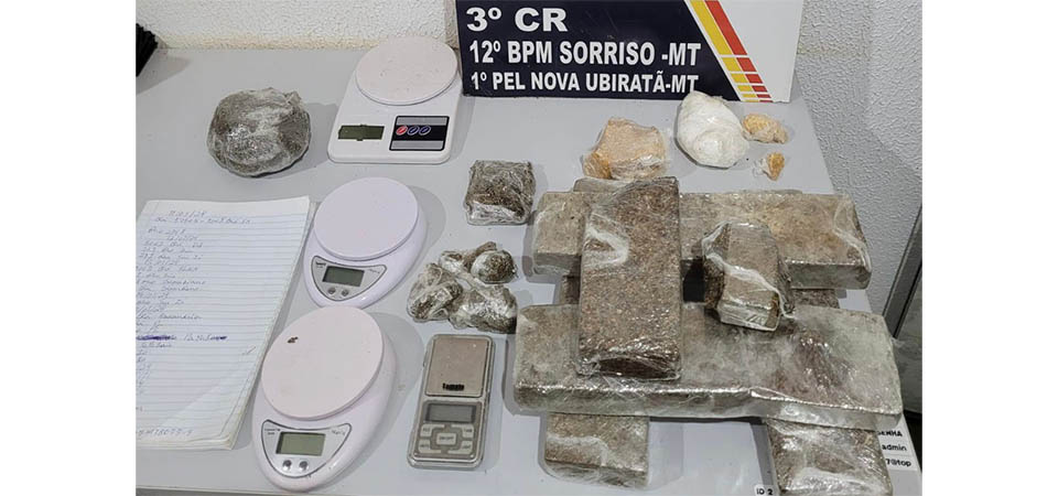 Integrante de facção criminosa é preso pela PM com tabletes de maconha