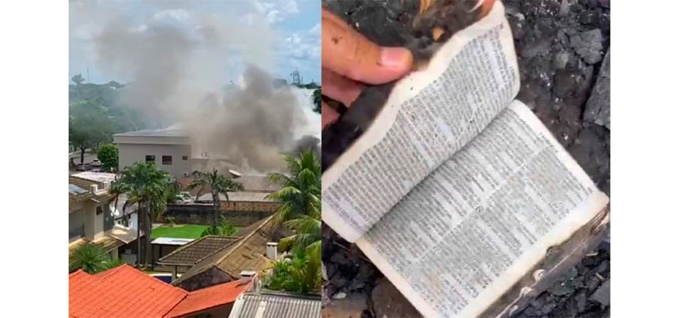 Bíblia é encontrada intacta após Incêndio destruir três casas