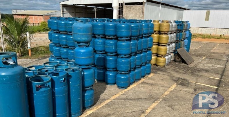 Revenda clandestina de gás de cozinha é interditada