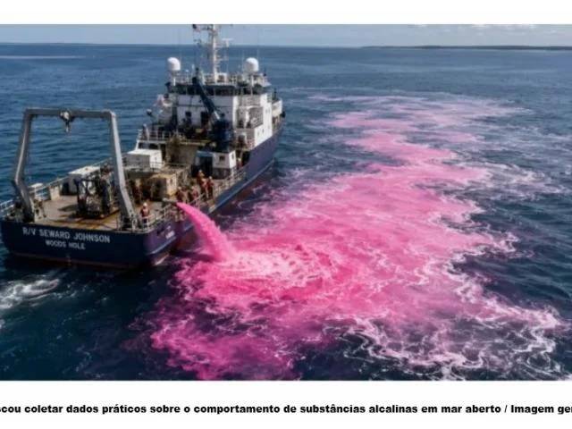Cientistas despejam milhares de litros de soda cáustica no mar em teste inédito sobre o combate prático à acidez dos oceanos