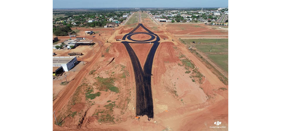 Itanhangá: Obras do trevo da MT 338 com MT 242 no perímetro urbano está em fase avançada