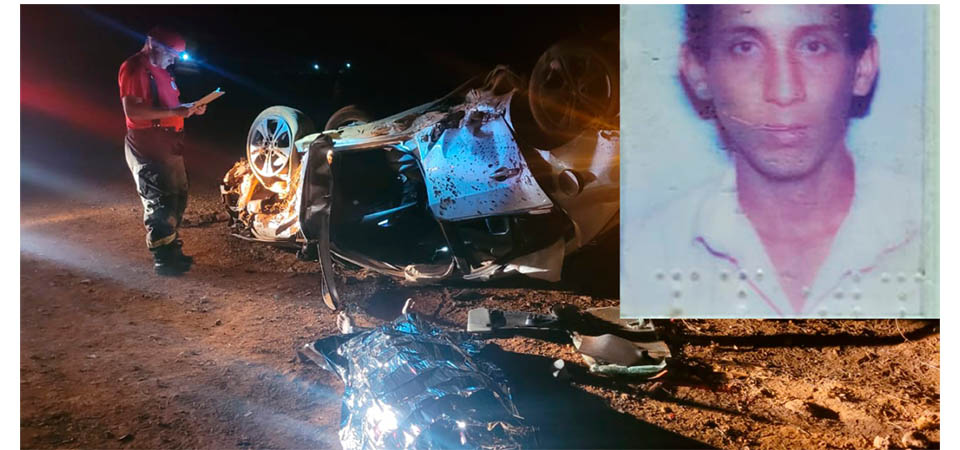 Carro capota e motorista morre na rodovia MT 242