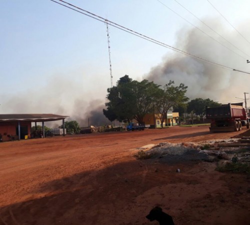 Simione: Comunidade vai monitorar fogo a noite inteira