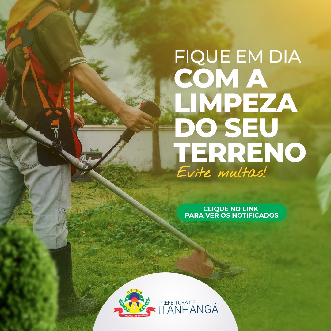 Itanhangá: Donos de lotes sujos são notificados pela prefeitura