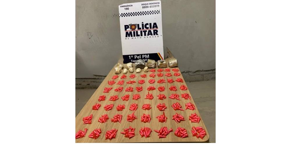Tapurah: Polícia Militar apreende grande quantidade de drogas espalhadas as margens de estrada
