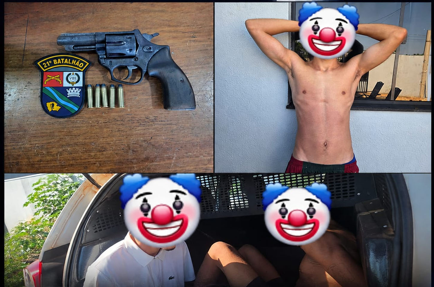 PM apreende dois adolescentes e arma durante investigação de roubo com cárcere privado