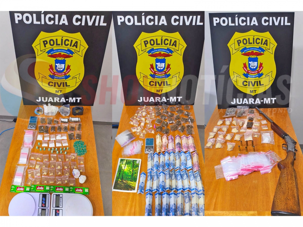 Polícia Civil cumpre mandados e prende três pessoas por tráfico de drogas