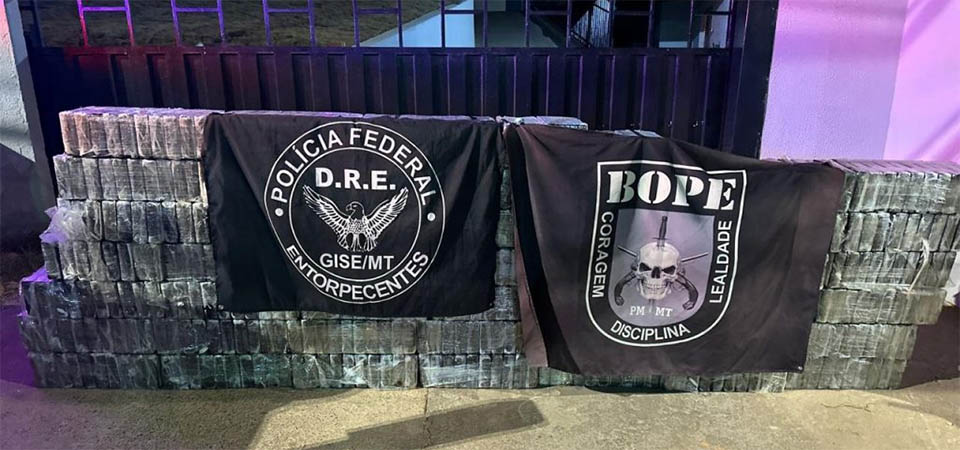 Bope e Polícia Federal apreendem 483 quilos de cocaína e causam prejuízo de R$ 53 milhões ao crime organizado