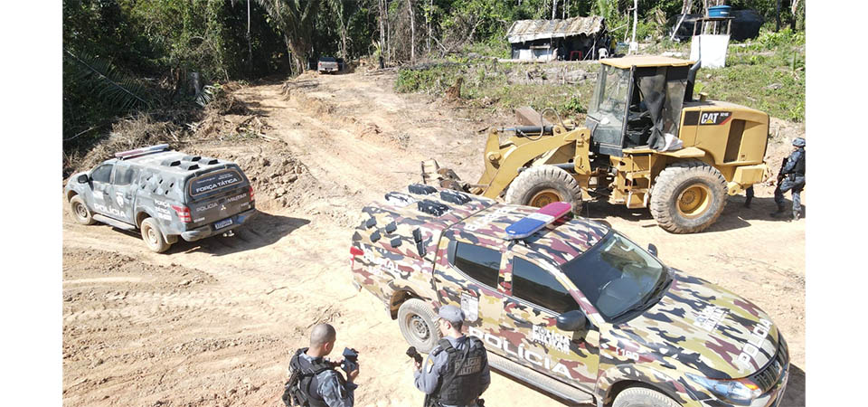 Patrulha Rural prende três homens por exploração em garimpo ilegal e desmate