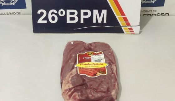 Jovem furta picanha e acaba preso após tentar vender carne a policial de folga