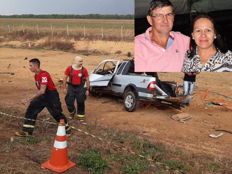 Casal morre em colisão com caminhão na BR-163