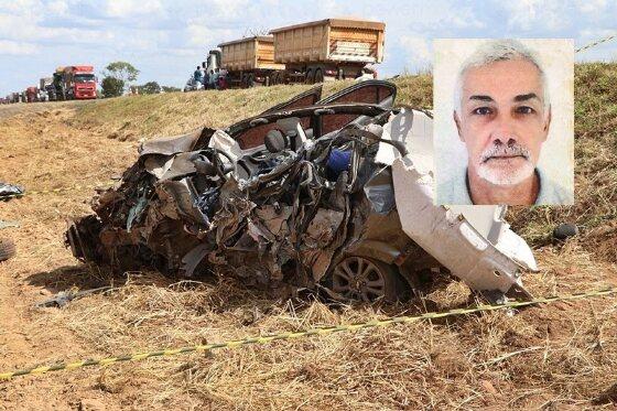 Motorista morre e passageira fica ferida em grave acidente entre 3 veículos na BR-163