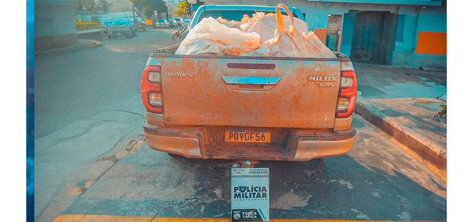 PM apreende 300 kg de defensivos agrícolas avaliados em R$ 2 milhões