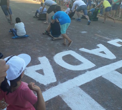 Itanhangá: Projeto União Faz a Vida reúne pais e filhos em corrida de carrinho de rolimã