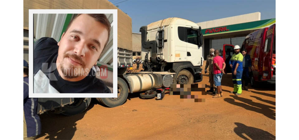 Motociclista morre em acidente com caminhão na BR-163