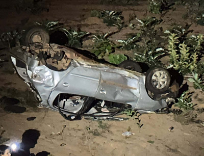 Criança morre e 6 ocupantes ficam feridos após capotamento na MT-235