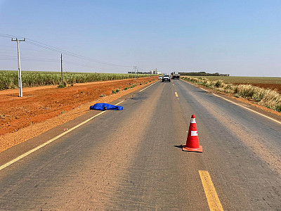 Estudante morre após ser atingido por caminhão na MT-235
