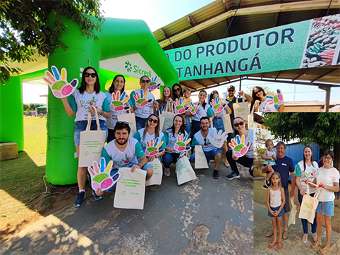 Itanhangá: Colaboradores do Sicredi participam do “Dia C” do cooperativismo