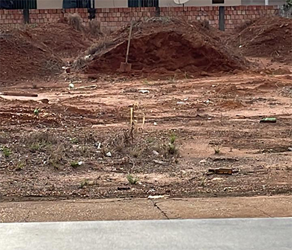 Itanhangá: Terra é retirada de terreno sem autorização do proprietário