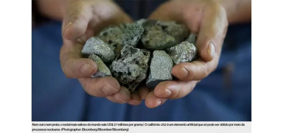 Nem ouro nem prata: metal mais valioso do mundo custa US$ 27 milhões por grama