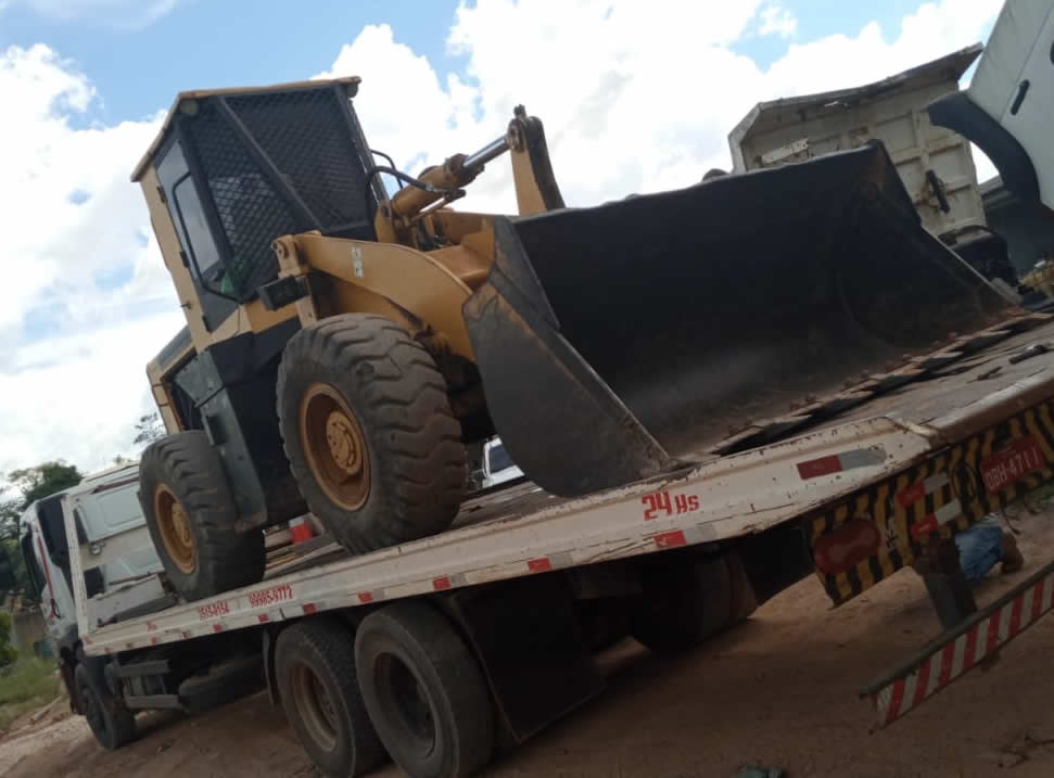 Tabaporã: Pá carregadeira que foi furtada é recuperada no Pará