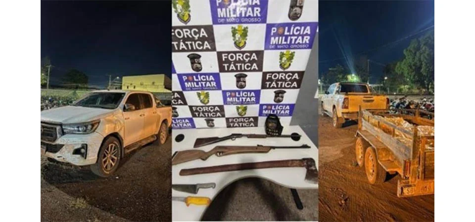 PM frustra furto de gado e apreende armas em operação na zona rural