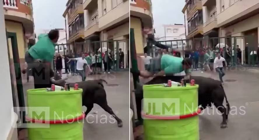 Homem é morto durante corrida de touro na Espanha; viúva está grávida