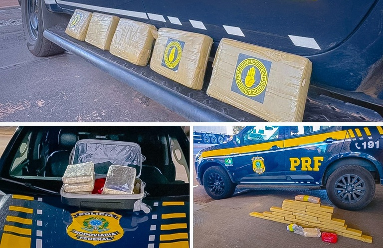 PRF apreende drogas e detém três pessoas em ações distintas nas rodovias federais